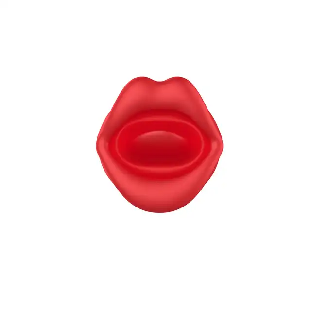 B-Series – Bite Mouth 2.0. Czerwony ruchomy wibrator ze stymulatorem języka i ust, doskonałych do pieszczot łechtaczki