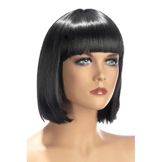 World Wigs - Sophie ciemno brązowa peruka. Krótkiej długości proste włosy z grzywką.