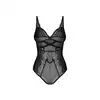 Obsessive - Deina More Teddy L/XL - Klasyczne, koronkowe body z pięknie wyeksponowanymi plecami.