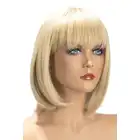 World Wigs - Camila blond peruka. Średniej długości proste włosy z grzywką.