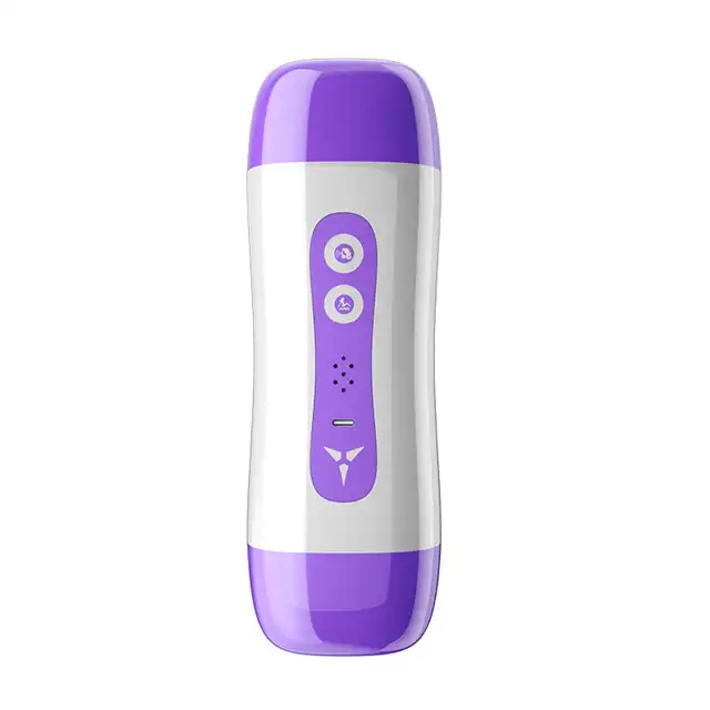BSeries - Velvet Rhythm Masturbator - Interaktywny masturbator wibrujący 2w1 z funkcją głosową. 2 realistyczne wejścia inspirowane pochwą i ustami.