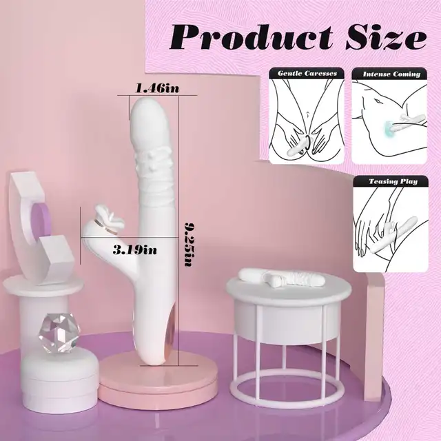 BSeries Dual Motion Licking Vibe - Innowacyjny wibrator rotacyjny ze stymulacją łechtaczki w kształcie ust z ruchomym języczkiem.