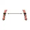 Fantasy Fetish - Spreader Bar with Ankle Cuffs - Metalowa rozpórka z kajdankami na kostki - efektowne połączenie stworzone do zabaw bondage.