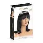 World Wigs - Salome ciemno brązowa peruka. Średniej długości proste włosy z grzywką.