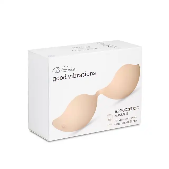 BSeries Velvet Comfort Breast Massager - Nowoczesny masażer do stymulacji i masażu biustu. Sterowany aplikacją, 10 trybów wibracji!