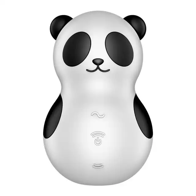 Satisfyer - Pocket Panda USB. Uroczy stymulator łechtaczki incognito w kształcie pandy. Technologia air pulse i wibracje 