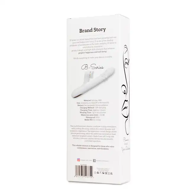 BSeries Dual Motion Licking Vibe - Innowacyjny wibrator rotacyjny ze stymulacją łechtaczki w kształcie ust z ruchomym języczkiem.