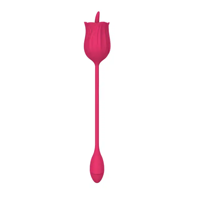 B-Series – Licking Massager. Wibrator z ruchomym języczkiem oraz wibrującym jajeczkieml 10 szalonych funkcji!