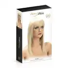 World Wigs - Allison blond peruka. Długie proste włosy z grzywką. 