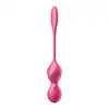 Satisfyer - Love Birds 2 Pink - Wibrujące kulki gejszy z aplikacją i pilotem - dwa silniki, 12 programów wibracji oraz sterowanie aplikacją lub pilotem – trening mięśni dna miednicy w nowoczesnym wydaniu.