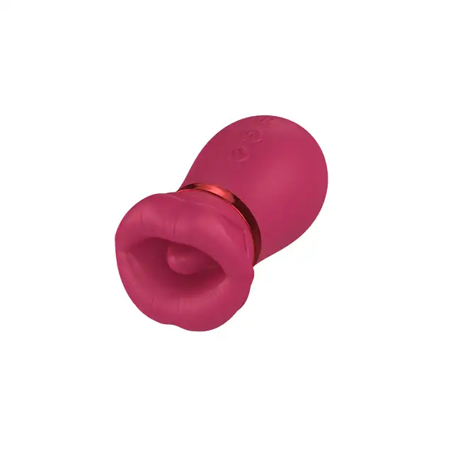 BSeries Kiss Me Deluxe Air Tongue 360 - Wibrujący stymulator łechtaczki z funkcją ssania i rotacyjnym ruchem języczka.