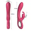 BSeries Rabbit Vibrator Purple - Fioletowy wibrator króliczek z poręcznym uchwytem.