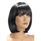 World Wigs - Camila ciemno brązowa peruka. Średniej długości proste włosy z grzywką.