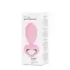 BSeries Silicone Anal Plug with Heart Crystal Base - Gładki silikonowy korek z efektownym kryształem w kształcie serca – klasyczna forma w eleganckim wydaniu.