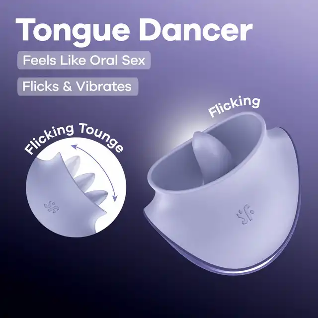 Satisfyer -  Tongue Dancer. Stymulator łechtaczki od bestsellerowej marki. Ruchomy język i wibracje!