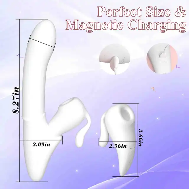 BSeries Ghost Touch – Thrusting Rabbit Vibrator with Suction &amp; Remote Control - Innowacyjny wibrator króliczek z ruchem posuwistym z wyjmowanym króliczkiem z funkcją ssania.