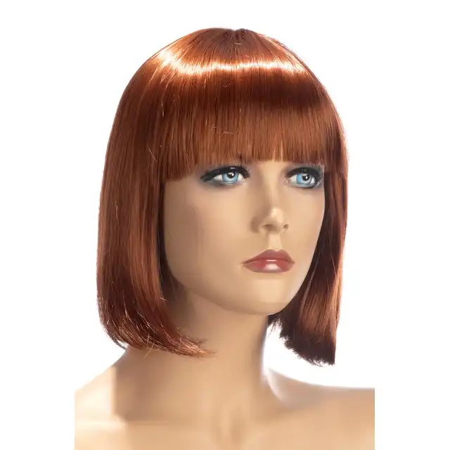 World Wigs - Sophie ruda peruka. Krótkiej długości proste włosy z grzywką.