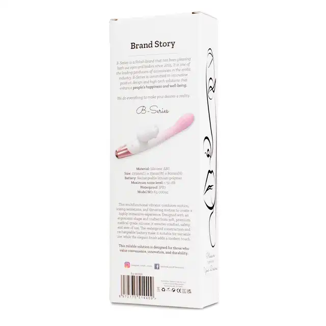 Bseries - Dual Action Heating Vibe. 3w1 podgrzewany wibrator typu króliczek.