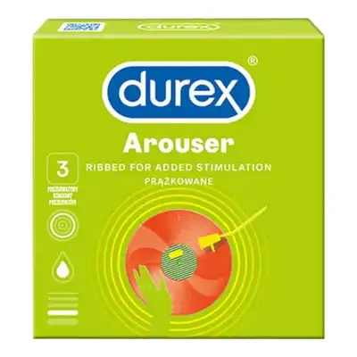 Durex - Arouser. Prezerwatywy stymulujące prążkowane. 3 sztuki.