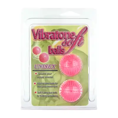 Seven Creations -  Vibratone Soft Balls - Kuki z fantastycznie stymulującymi wypustkami żelowymi. 