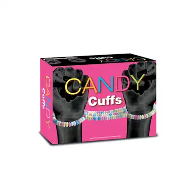S&amp;F - Candy Cuffs. Urocze kajdanki z cukierków. Słodka zabawa w zniewalanie. Daj schrupać się partnerowi podczas cukierkowej rozkoszy