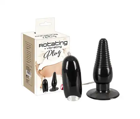 Wibrująca wtyczka analna z funkcją rotacji. You2Toys.