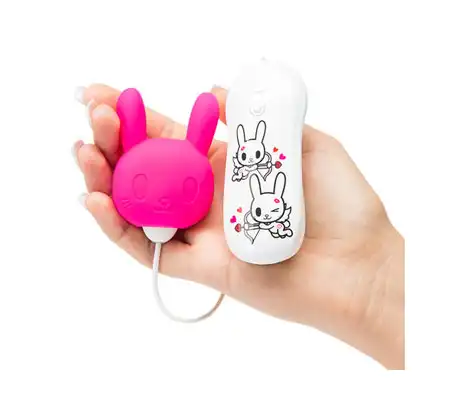Wibrujące jajeczka z nakładką z silikonu medycznego. Tokidoki.