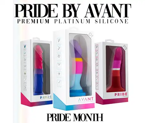 Pride Avant - tęczowe dilda z silikonu utwardzanego platyną. Celebrujmy miesiąc dumy!